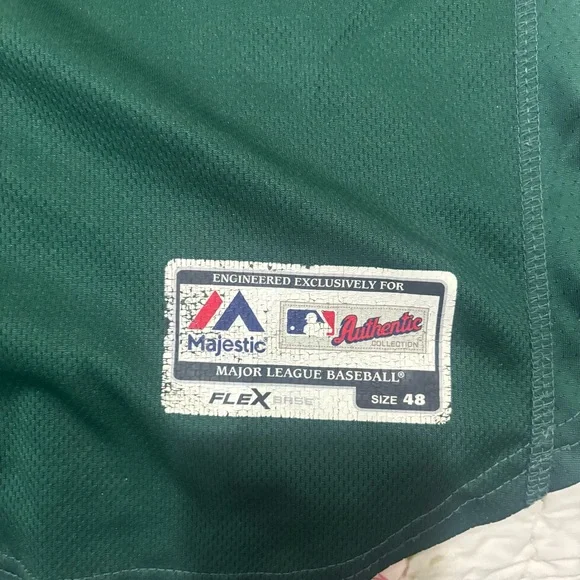 Majestic Oakland Athletics Mark McGwire #25 Authentic Flex Base Jersey - Green